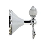 MODONA FLORA Double Robe and Towel Hook - White Porcelain and Polished Chrome thumbnail 3