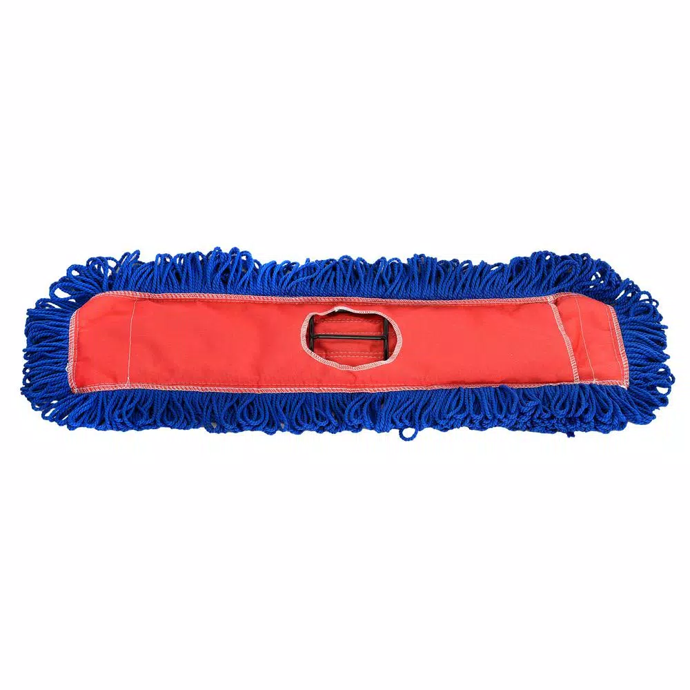 Alpine Industries 24 in. Microfiber Dust Dry Mop Replacement Head, Blue