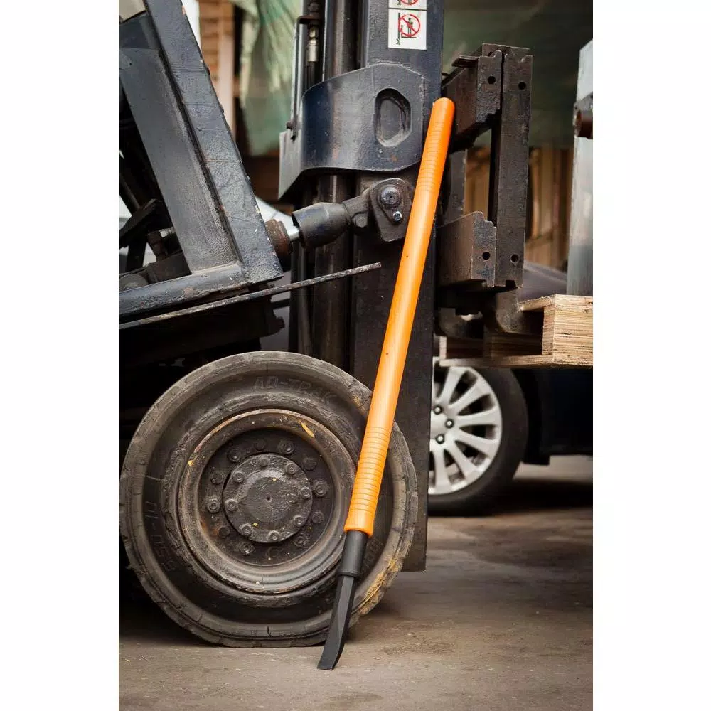 Nupla 41 in. Composite Fiberglass Pry Bar, Non-Conductive, Single End and Curved