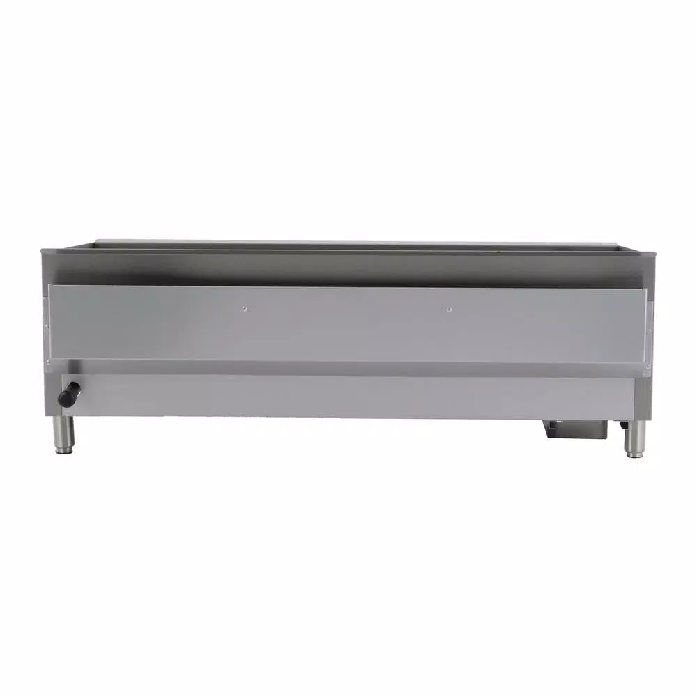 Magic Chef 48 in. Commercial Thermostatic Gas Countertop Griddle, Stainless Steel