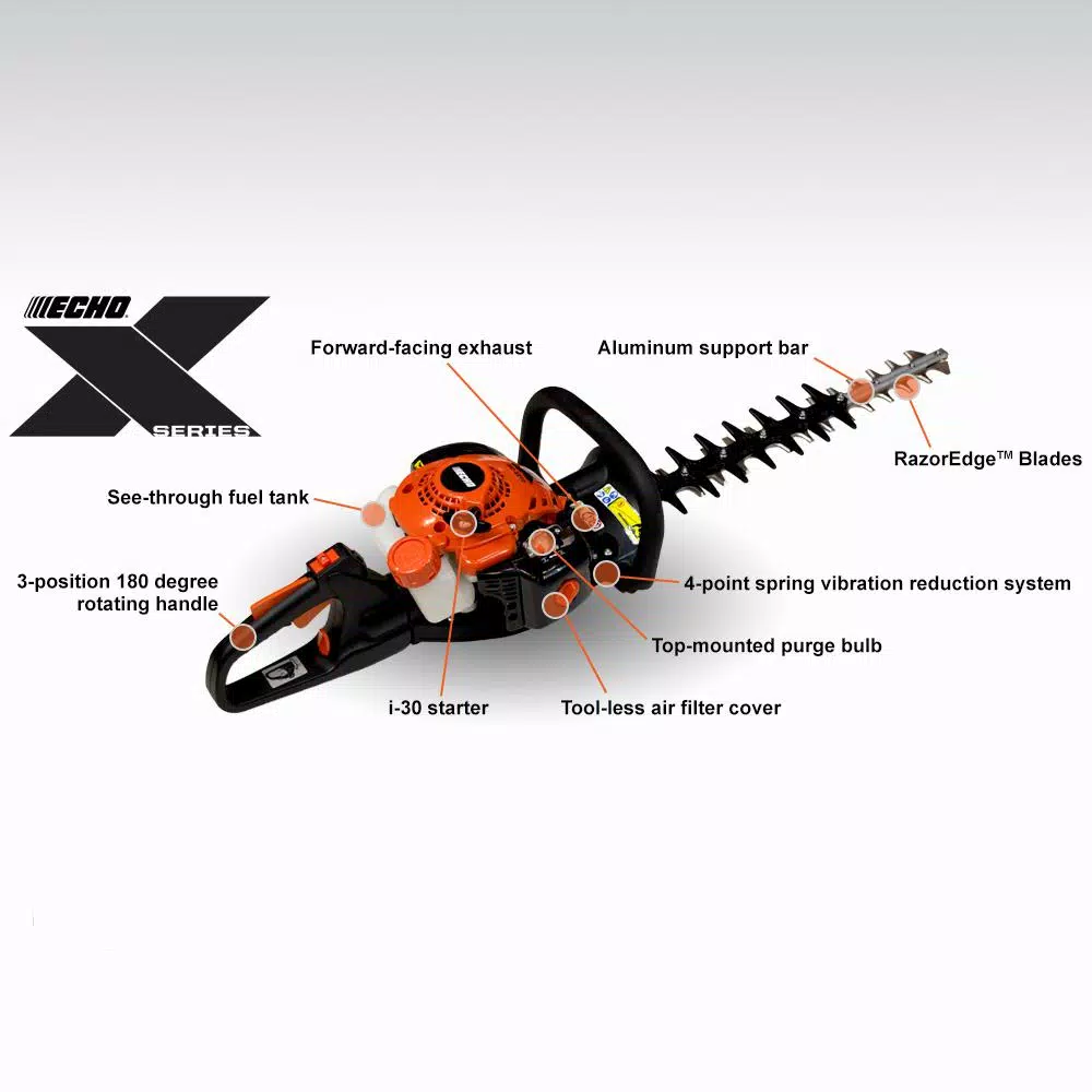 ECHO HC-2210 X Series 22 in. Gas 2-Stroke Engine Hedge Trimmer