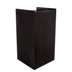 Alpine Industries 40 Gal. Black Wood Commercial Tray Top Waste Enclosure Trash Receptacle thumbnail 7