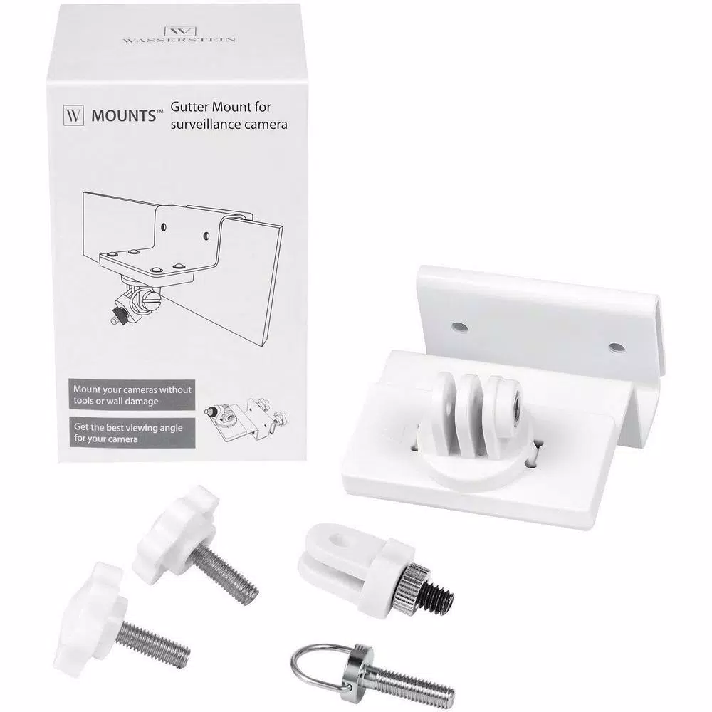 Wasserstein Weatherproof Gutter Mount for Ring Stick Up Cam Battery and Wired