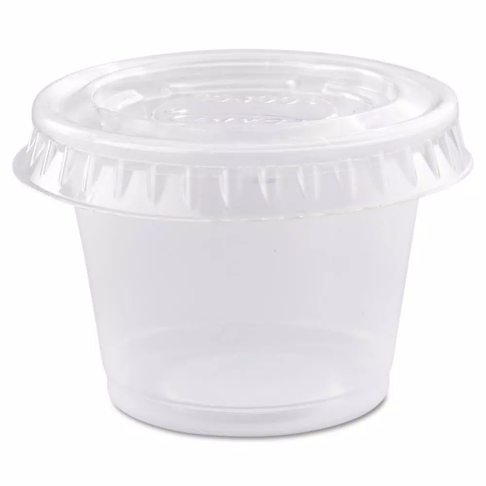 DART Conex 1 oz. Clear Polypropylene Portion Containers, 2500 Count Case