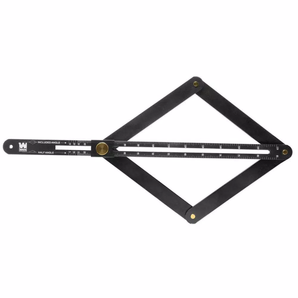 WEN 0.5 in. Aluminum Miter Saw Bevel Gauge and Corner Angle Finder