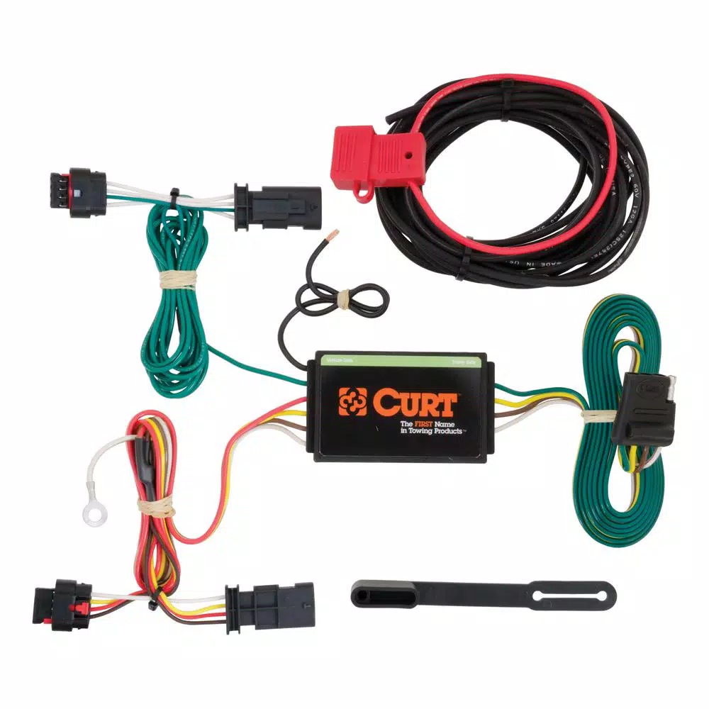 CURT Custom Vehicle-Trailer Wiring Harness for Chevrolet Traverse, 4-Way Flat Output