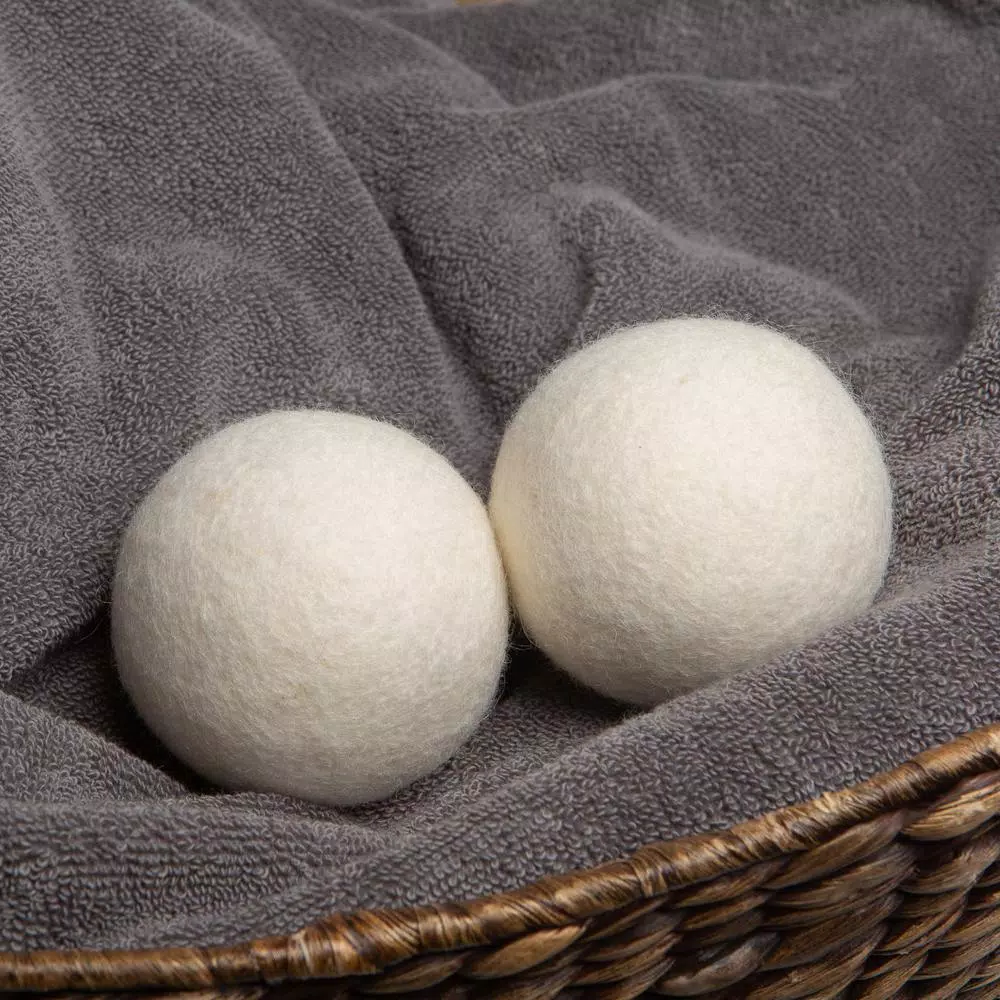 Woolite 100% Wool Dryer Balls, 2 Pack - Natural Alternative to Dryer Sheets