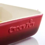 Crock-Pot Artisan 5.6 Qt. Red Stoneware Rectangular Bake Pan thumbnail 2