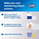 Clorox Splash-Less Concentrated Disinfecting Regular Liquid Bleach, 77 fl. oz. thumbnail 6