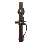 Copper Creek Craftsman Tuscan Bronze Front Door Handleset with Right-Hand Scandinavian Lever Trim thumbnail 3
