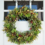 Village Lighting Company 30 in. Pre-Lit LED Boxwood and Berry Christmas Wreath with Remote and Timer thumbnail 2