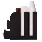 Mind Reader 2-Piece Coffee Condiment Organizer Set with 50-Pod Capacity Storage Drawer, Black thumbnail 4