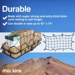 Mockins Heavy-Duty Bungee Cargo Net, 20 in. x 36 in. Stretches to 42 in. x 74 in. thumbnail 7
