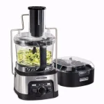 Hamilton Beach Professional 12-Cup Stack n Snap Food Processor with Spiralizer, Stainless Steel thumbnail 4