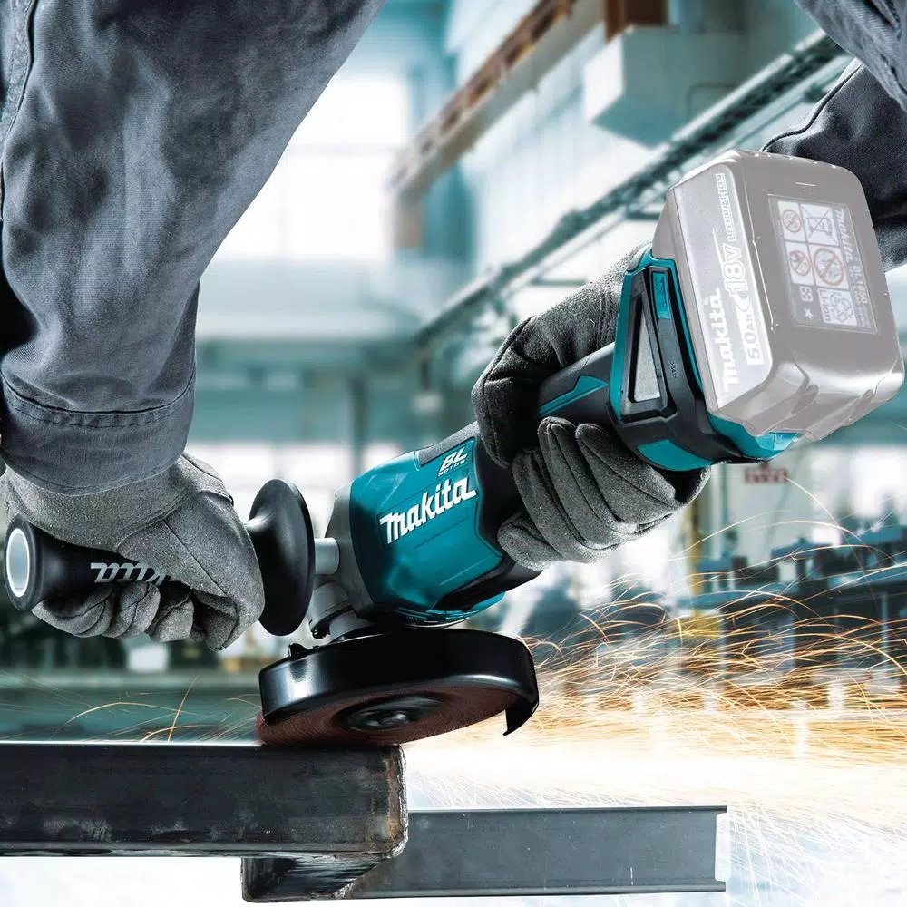 Makita 18V LXT Brushless Cordless 4-1/2"/5" Angle Grinder with Electric Brake (Tool Only)