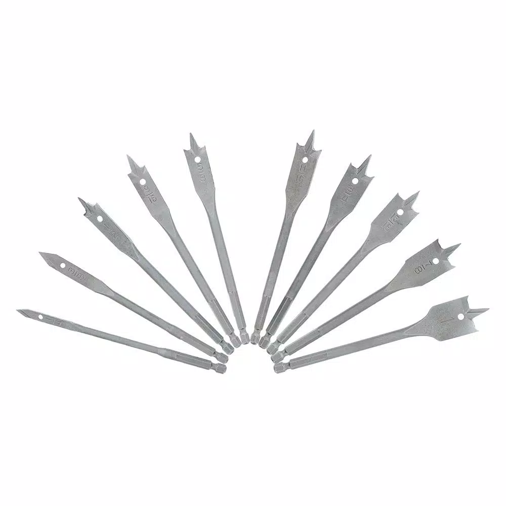 Avanti Pro AvantiPRO 10-Piece Carbide Spade Bit Set with 1/4 in. Hex Shank