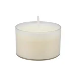 Stonebriar Collection Stonebriar Unscented White Paraffin Tealight Candles with Clear Cups, 96-Pack thumbnail 4