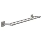 Franklin Brass Maxted 24 in. Double Towel Bar, Brushed Nickel, Modern Wall Mounted Design thumbnail 1