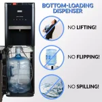 Igloo Bottom Loading Water Dispenser with Hot, Cold, and Room Temperature Functions - Black thumbnail 4