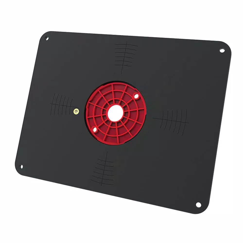 Kreg Precision Router Table Insert Plate with Level-Loc Reducing Rings, Non-Predrilled