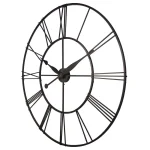 Infinity Instruments Skyscraper XXL 45 in. Oversized Round Wall Clock - Black Metal thumbnail 6