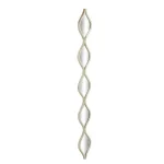 LITTON LANE Large Irregular Wavy Contemporary Metal Wall Mirror - Silver Polished Finish (59 in. H x 7 in. W) thumbnail 5