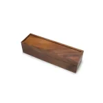 Ironwood Gourmet Townhouse 5-Compartment Acacia Wood Tea Box thumbnail 4