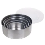 Chef Buddy 5-Piece Stainless Steel Nesting Bowl Set with Airtight Lids thumbnail 4