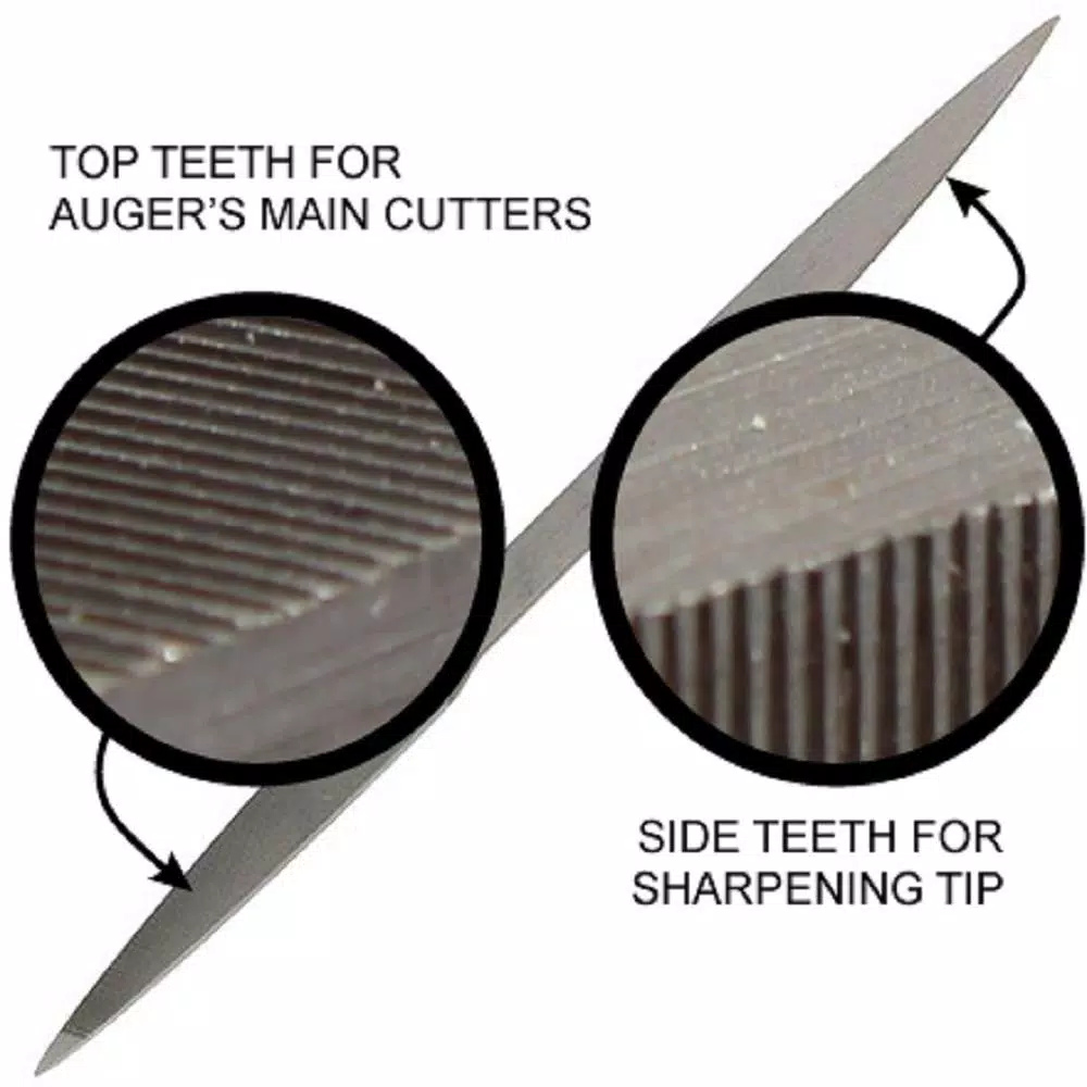 Rack-A-Tiers Auger Bit File for Sharpening Main Cutters and Tips