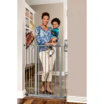 Regalo Easy Step Extra Tall 41 in. Platinum Metal Walk Through Baby Gate thumbnail 2
