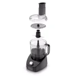 BLACK+DECKER 8-Cup 2-Speed Food Processor with S-Blade and Reversible Disc, Black thumbnail 2
