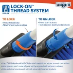 Unger 5.5 in. Swivel Grout and Corner Brush with Stiff Poly Bristles thumbnail 5