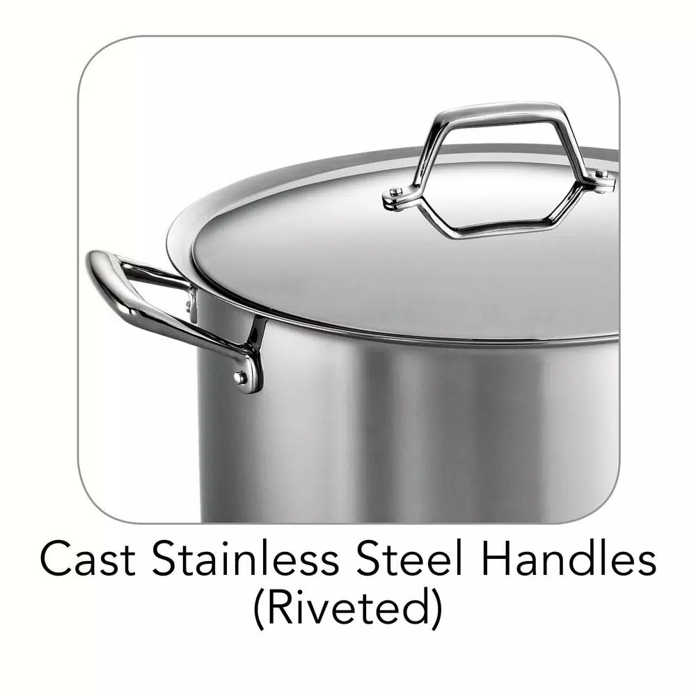 Tramontina Gourmet Prima 16 Qt. Stainless Steel Stock Pot with Lid