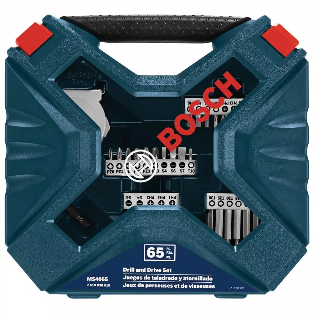 Bosch 65-Piece Drilling and Driving Bit Set with Hex Shank Bits and Sockets
