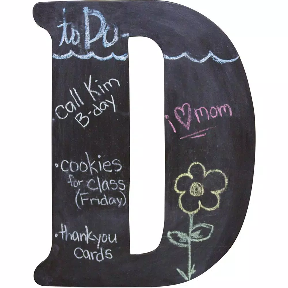 Jeff McWilliams Designs 15 in. Oversized Unfinished Wood Letter (D) - Industrial Style Wall Decor