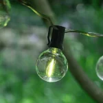 LUMABASE 25 LED White Globe String Lights with Warm Filament Bulbs, 25 ft. Weather Resistant Outdoor/Indoor Decor thumbnail 5