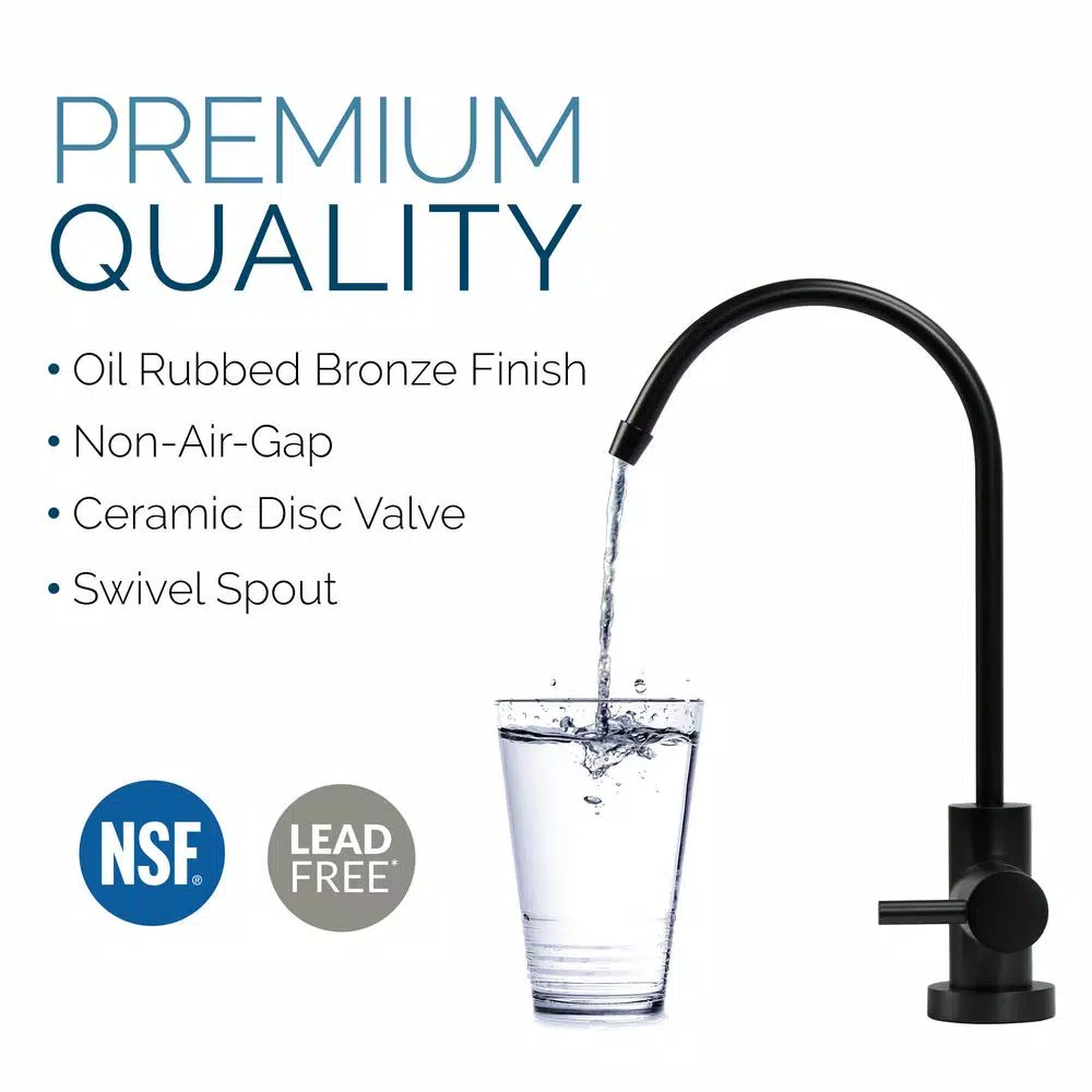 Olympia Water Systems 5-Stage Under-Sink Reverse Osmosis Water Filtration System with Oil Rubbed Bronze Faucet