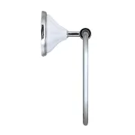 MODONA FLORA Towel Ring - White Porcelain and Polished Chrome Hand Towel Holder thumbnail 3