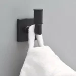 Delta Averland Matte Black Towel and Robe Hook, Contemporary Zinc Construction thumbnail 2