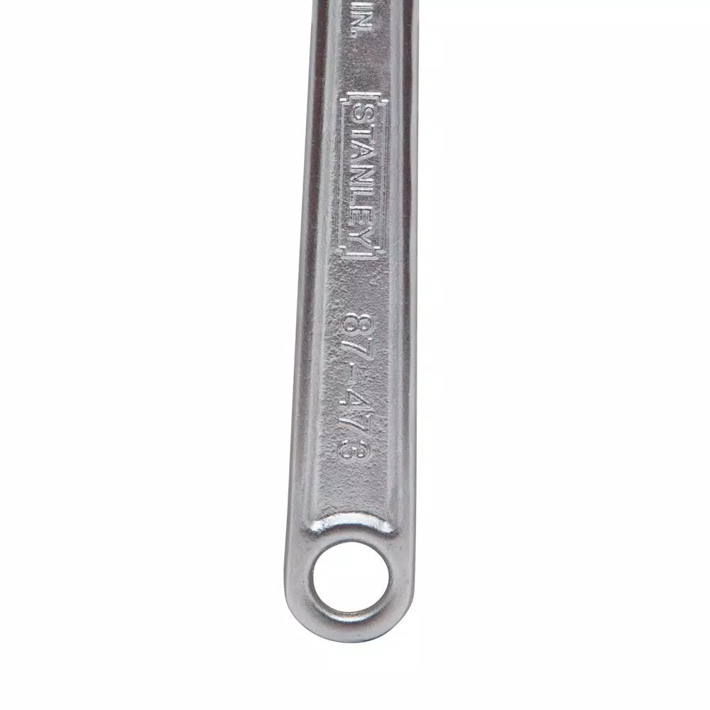 Stanley 12 in. Adjustable Wrench with Chrome Vanadium Steel Construction