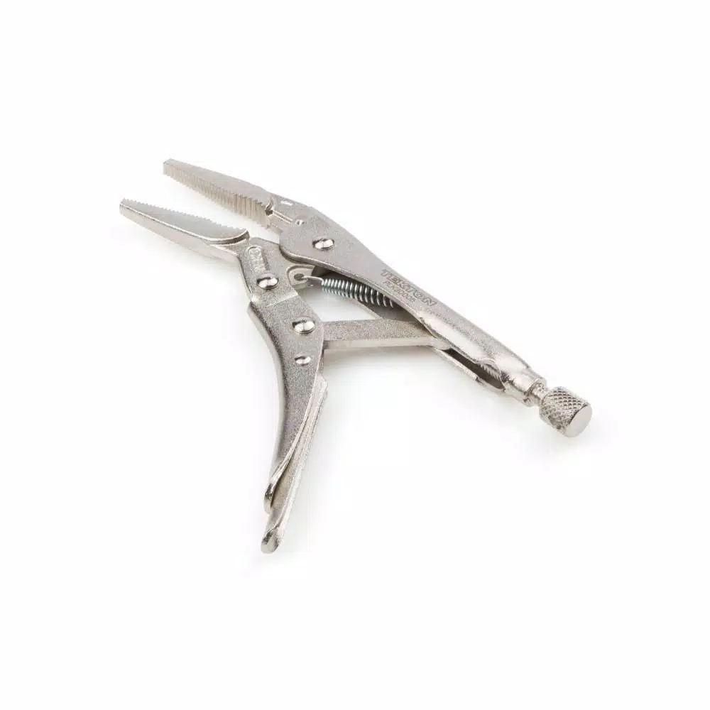 TEKTON 6 in. Long Nose Locking Pliers with Chrome Molybdenum Jaws