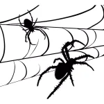 Unbranded 7 ft. x 8 ft. Spiders Halloween Garage Door Mural Decor - Vinyl Banner thumbnail 1