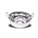 Unbranded 3-Piece Stainless Steel Balti Pan Set, 3 Sizes (3.25 Qt., 1.25 Qt., 0.50 Qt.) thumbnail 4