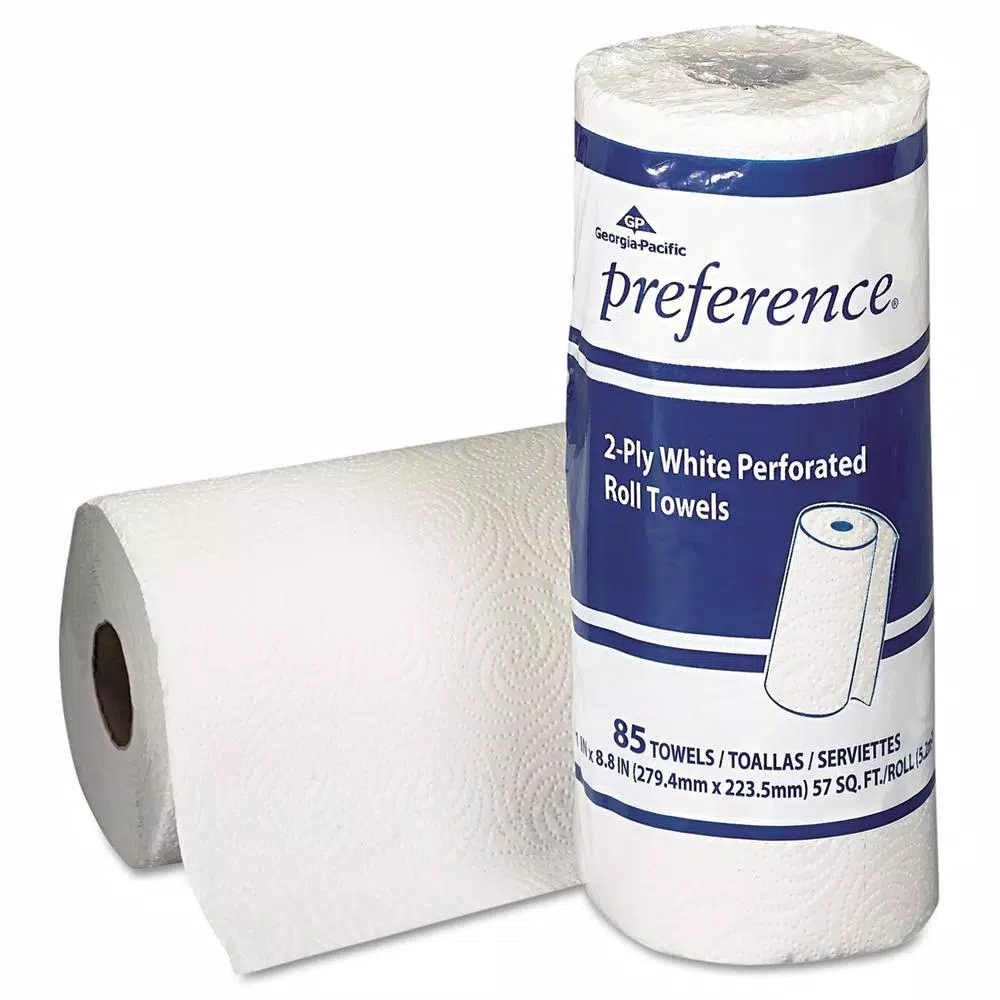 Georgia-Pacific Pacific Blue Select Perforated Paper Towels, 2-Ply, White, 8.8 x 11 in, 30 Rolls