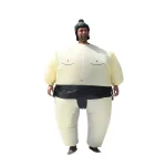 ALEKOs Inflatable Sumo Wrestler Adult Halloween Costume with Headpiece thumbnail 3