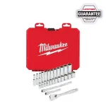Milwaukee 28-Piece 1/4 in. Drive Metric Ratchet and Socket Set thumbnail 15