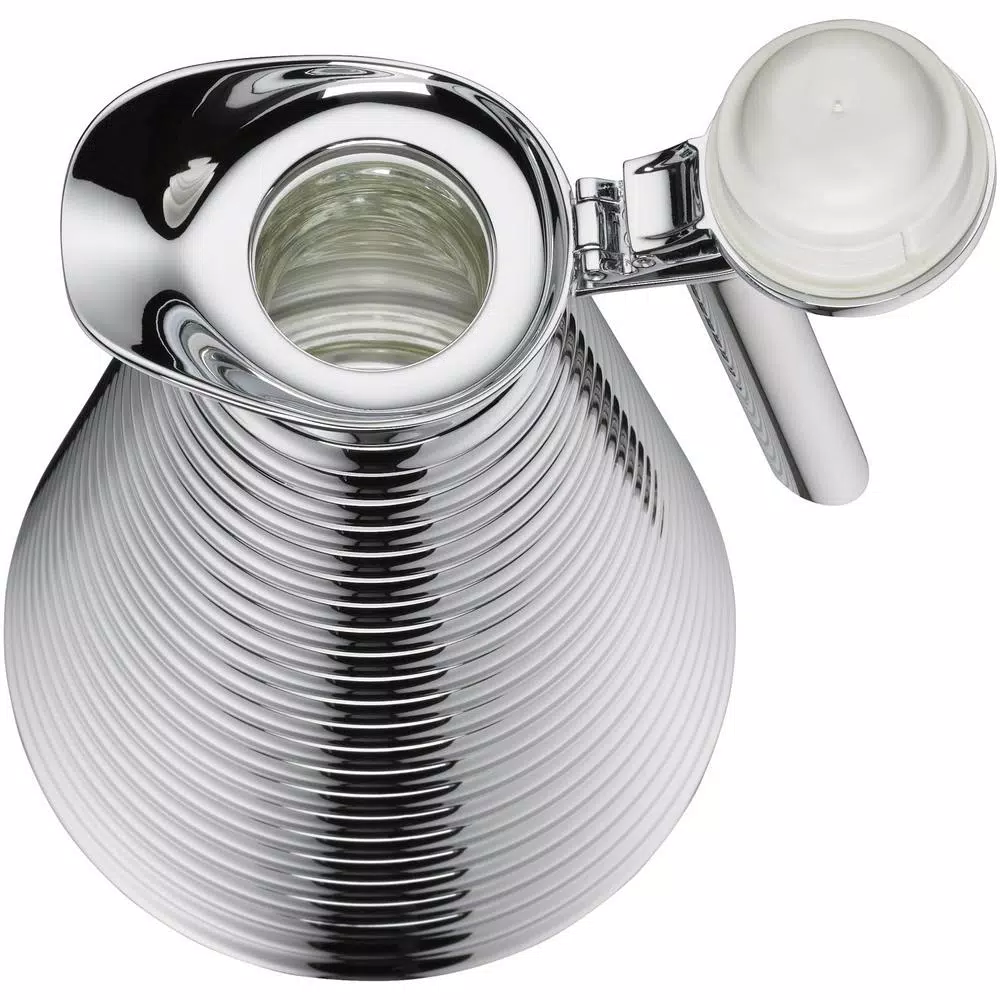 Alfi Chrome-Plated Copper Glass Vacuum Carafe, 1.06 Qt.