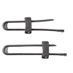 Safety 1st Double Door Slide Lock, Charcoal (2-Pack) thumbnail 2