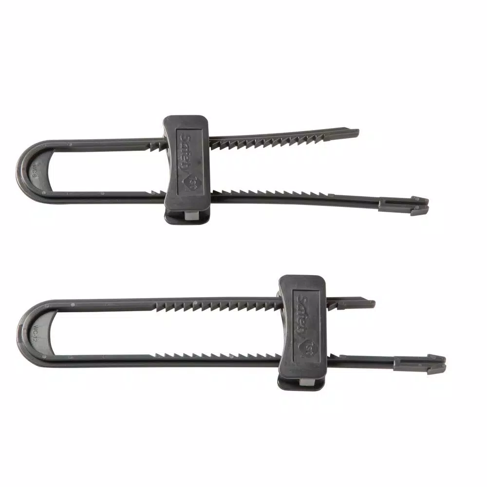 Safety 1st Double Door Slide Lock, Charcoal (2-Pack)