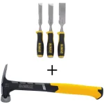 DEWALT 3-Piece Side Strike Chisel Set with 16 oz. Hammer thumbnail 1
